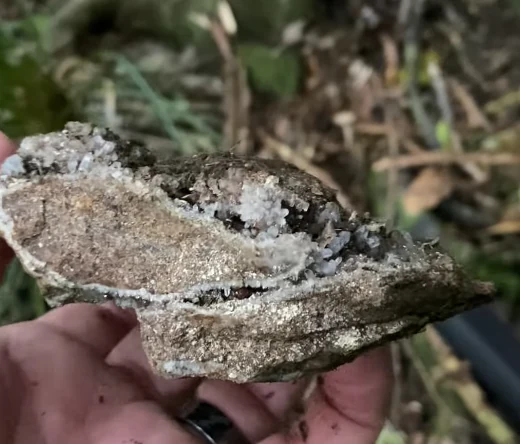 Shedding quartz found on the first mission.